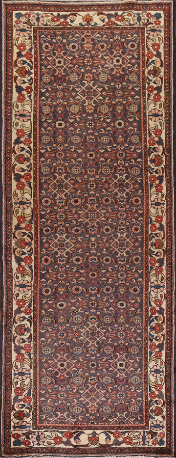 Handmade Mahal Persian Runner Rug 4x10