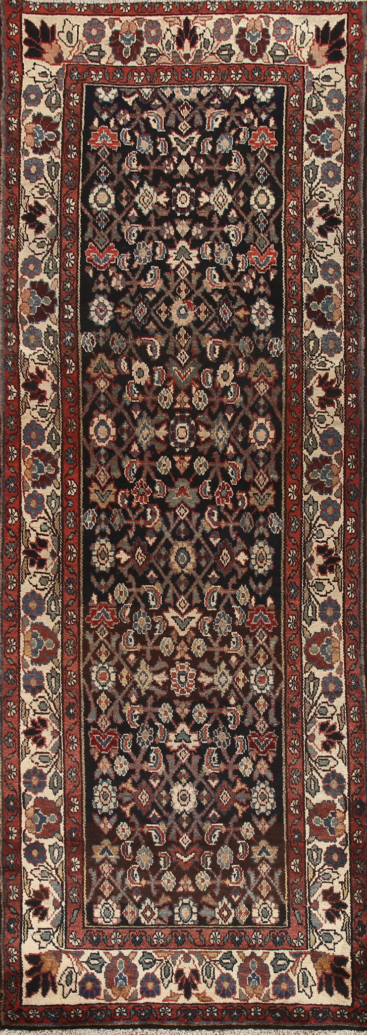 Handmade Malayer Persian Runner Rug 3x10