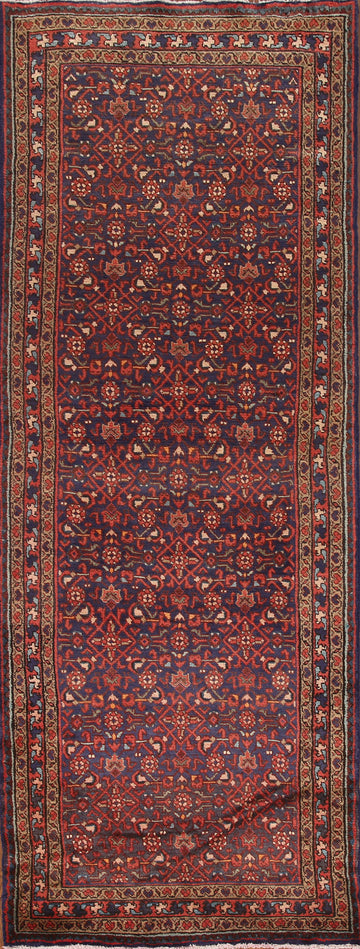Geometric Mahal Persian Runner Rug 4x10