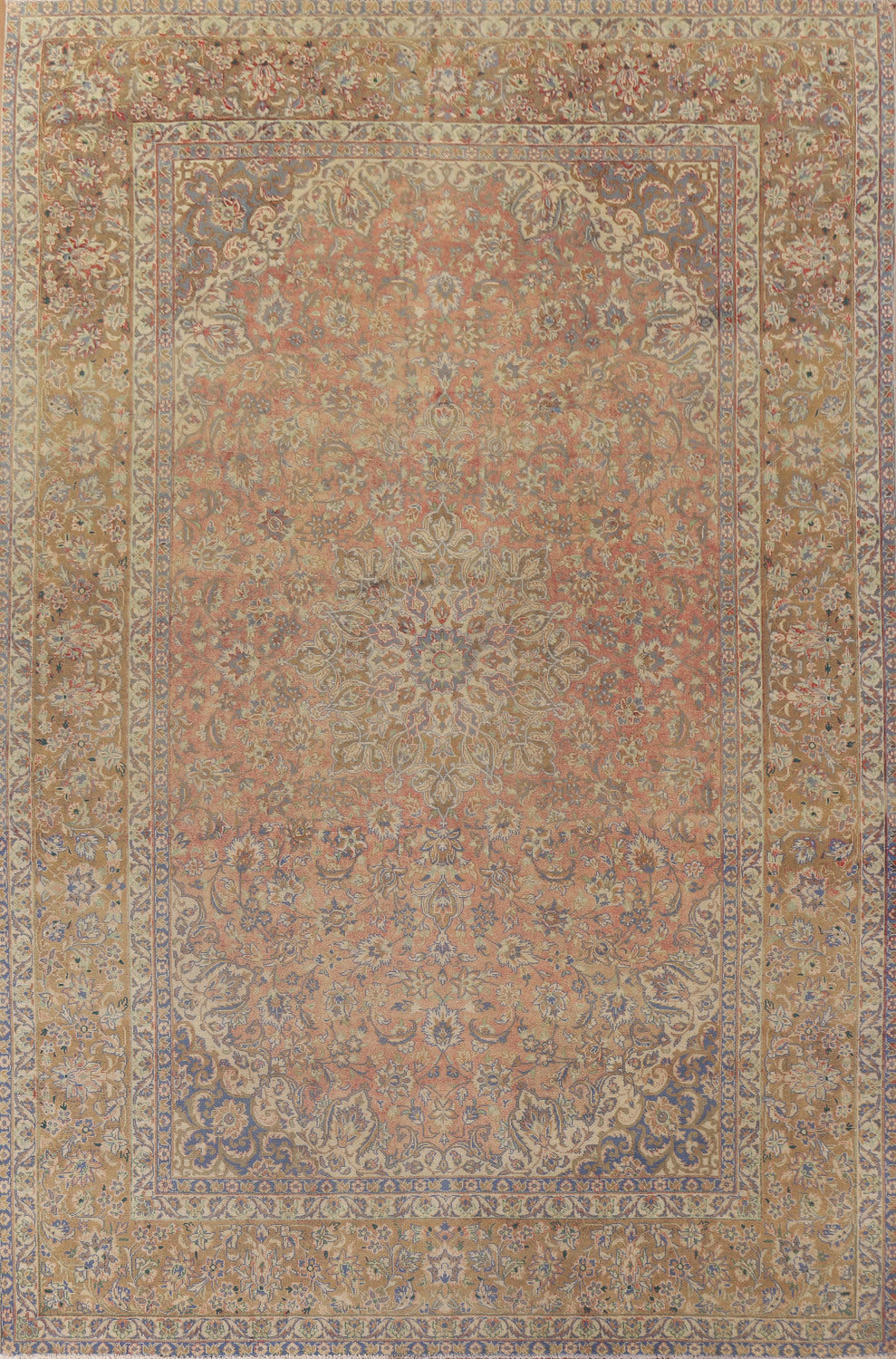 Floral Kashan Persian Area Rug 10x13