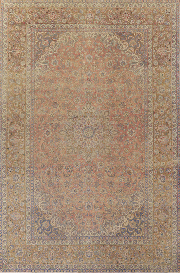 Floral Kashan Persian Area Rug 10x13