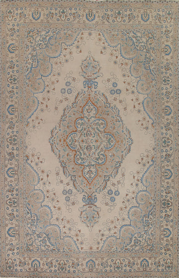 Distressed Tabriz Persian Area Rug 10x13