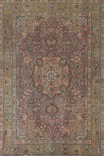 Vintage Tabriz Persian Area Rug 7x9