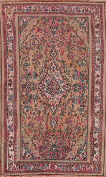 Vintage Hamedan Persian Area Rug 7x10
