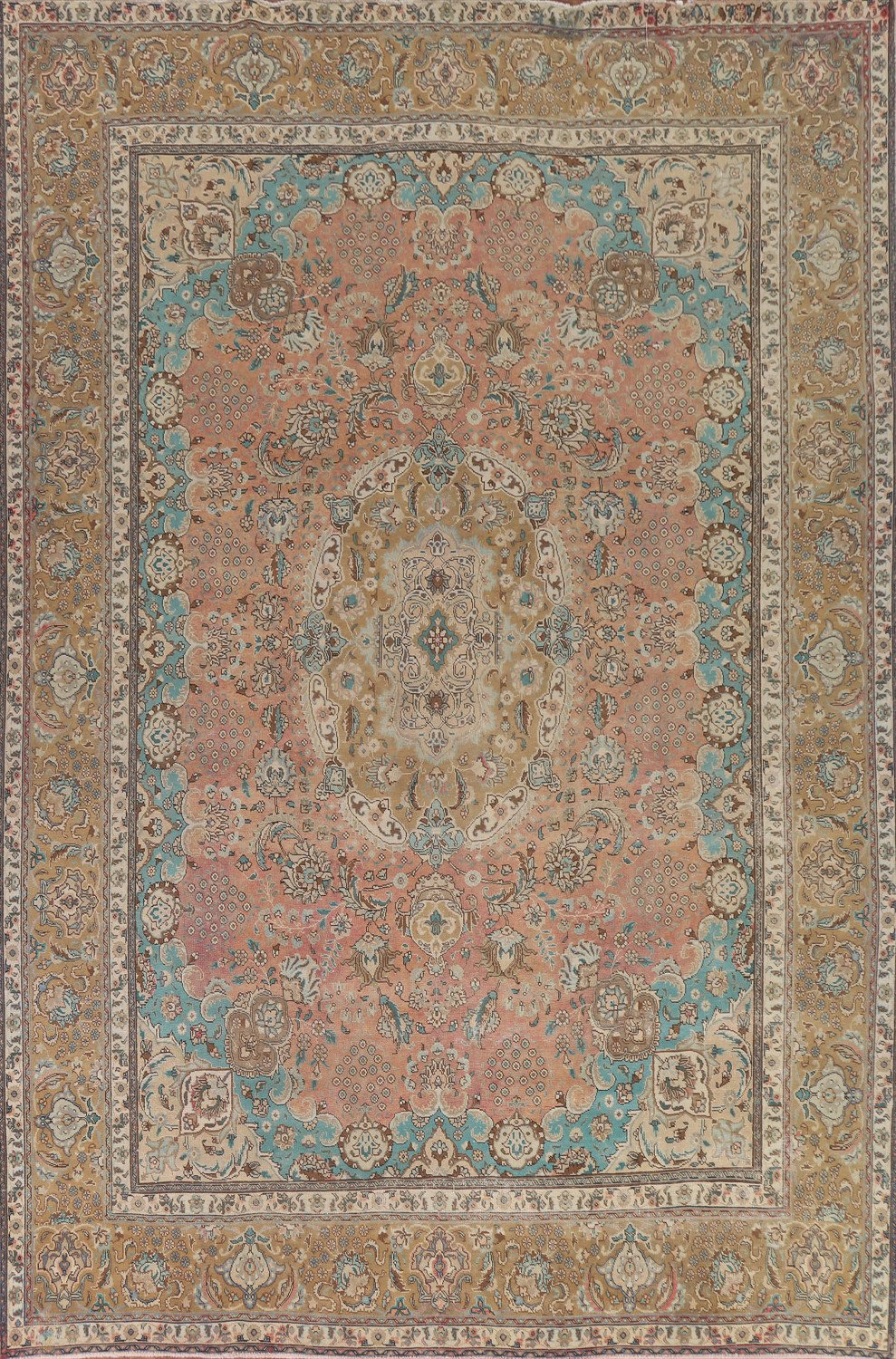 Vintage Tabriz Persian Area Rug 10x13
