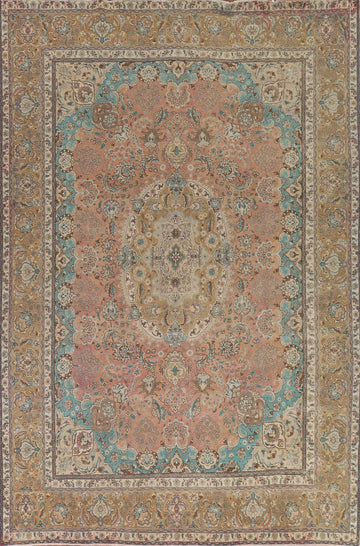 Vintage Tabriz Persian Area Rug 10x13