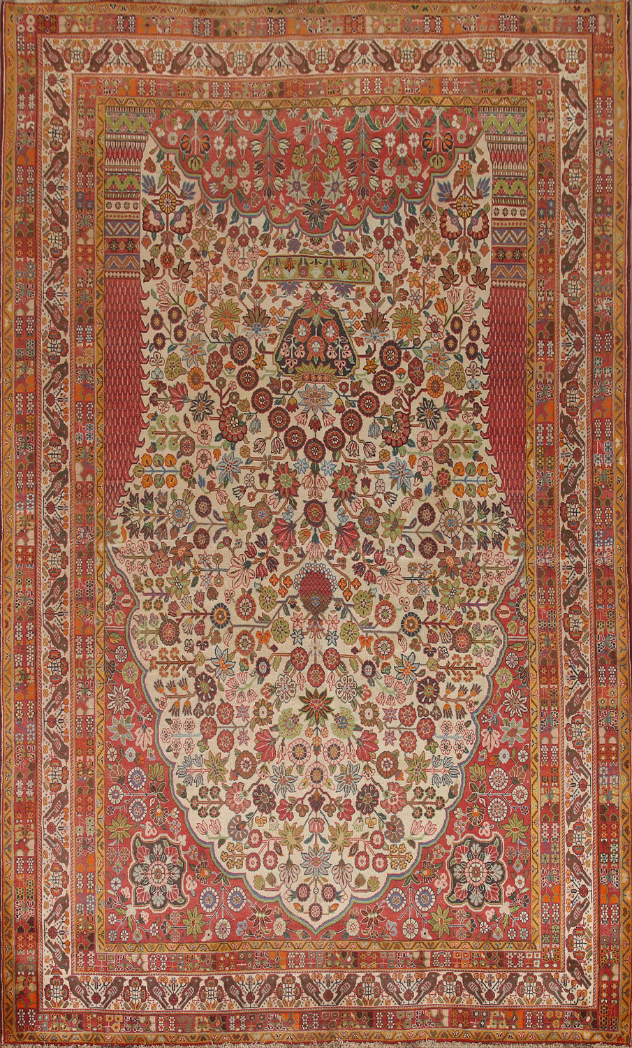 Vegetable Dye Kashkoli Shiraz Persian Area Rug 7x11