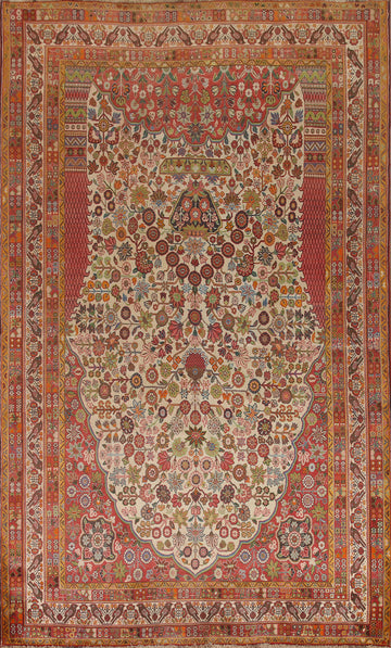 Vegetable Dye Kashkoli Shiraz Persian Area Rug 7x11