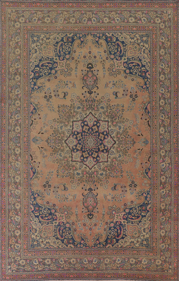 Vintage Mashad Persian Area Rug 8x11