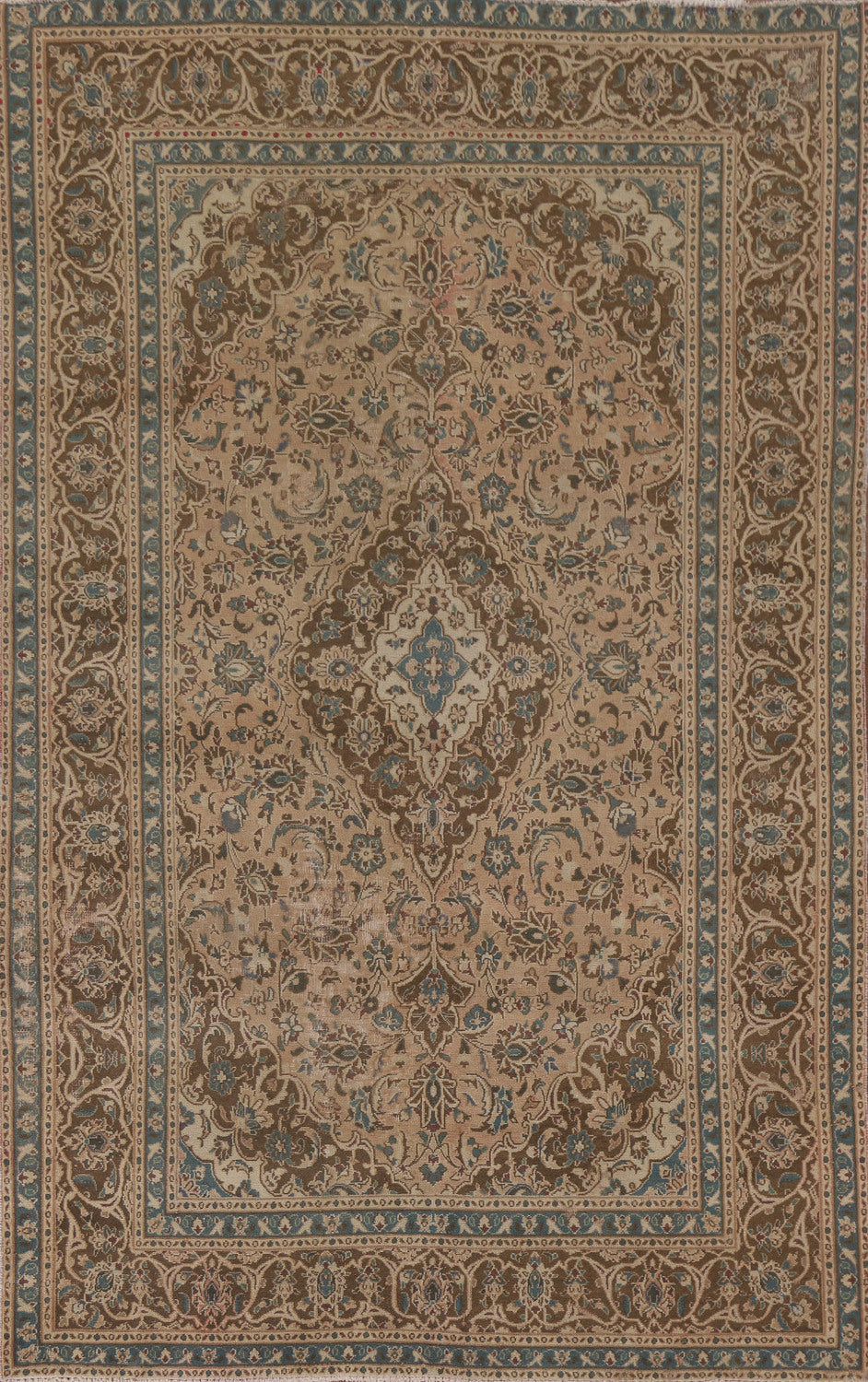 Traditional Kashan Persian Area Rug 6x9