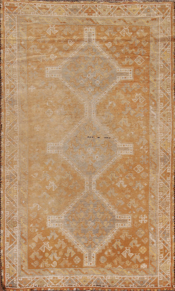 Tribal Wool Qashqai Persian Area Rug 5x8