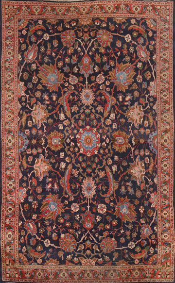 Antique Vegetable Dye Mahal Persian Area Rug 8x12