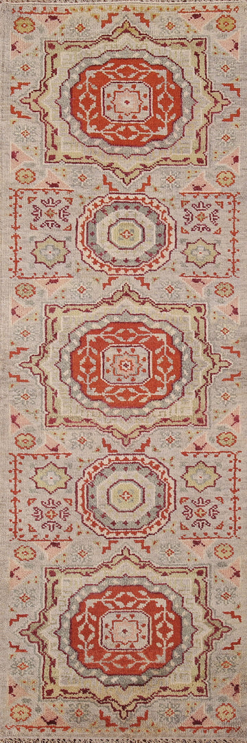 Geometric Heriz Serapi Oriental Runner Rug 2x8