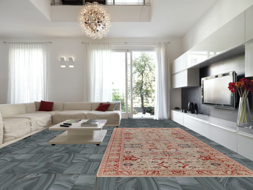 Vegetable Dye Mahal Egyptian Area Rug 8x17