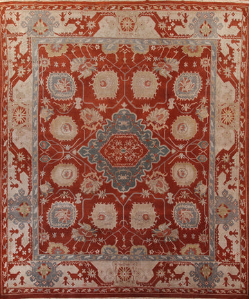 Vegetable Dye Oushak Egyptian Large Rug 13x14