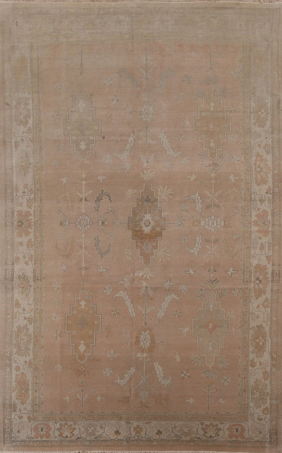 Vegetable Dye Oushak Egyptian Area Rug 7x11