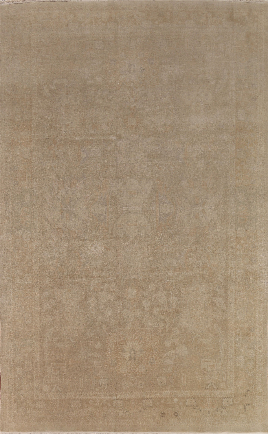 Vegetable Dye Oushak Turkish Area Rug 7x10