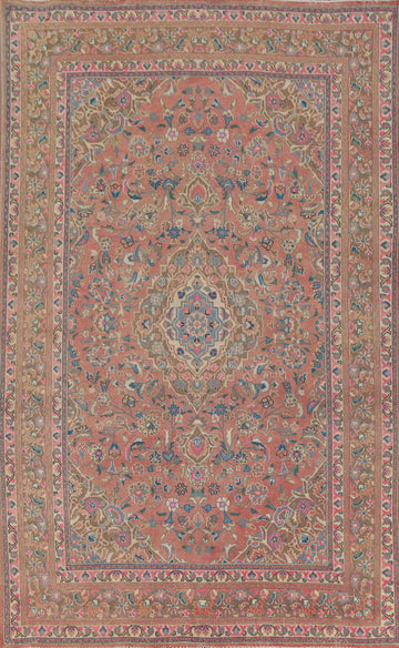 Vintage Mashad Persian Area Rug 6x10