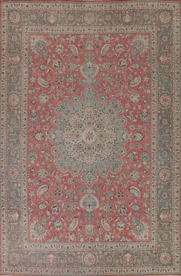 Vintage Wool Tabriz Persian Area Rug 10x13
