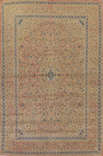 Traditional Mashad Persian Area Rug 9x13