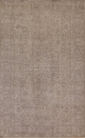 Geometric Tabriz Persian Area Rug 7x10