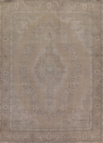 Vintage Wool Tabriz Persian Area Rug 9x12