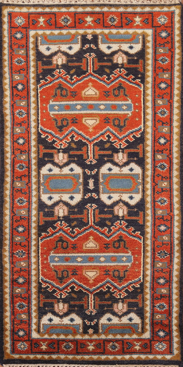 Geometric Heriz-Serapi Oriental Area Rug 3x6