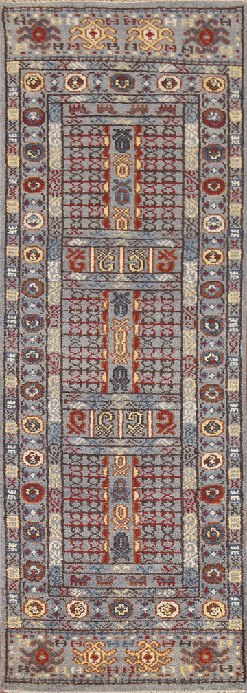 Geometric Heriz Serapi Oriental Runner Rug 3x8