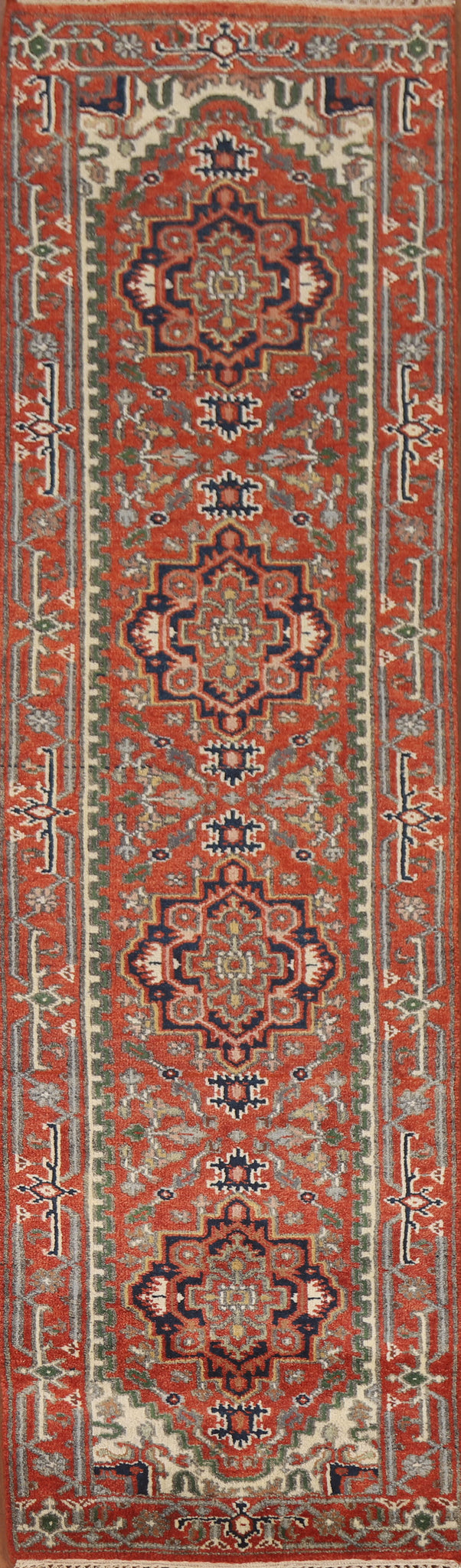 Wool Heriz Serapi Oriental Runner Rug 3x10