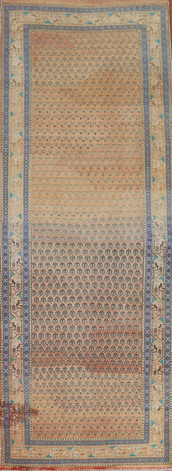 All-Over Botemir Persian Runner Rug 4x11