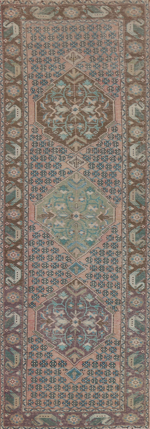 Geometric Ardebil Persian Runner Rug 4x12