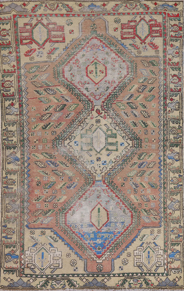 Geometric Abadeh Persian Area Rug 4x6