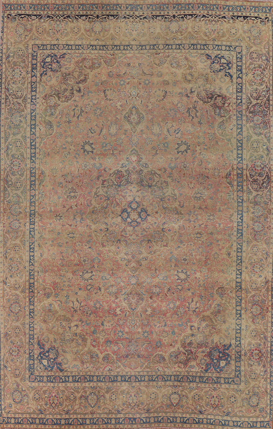 Traditional Wool Kashan Persian Area Rug 9x13