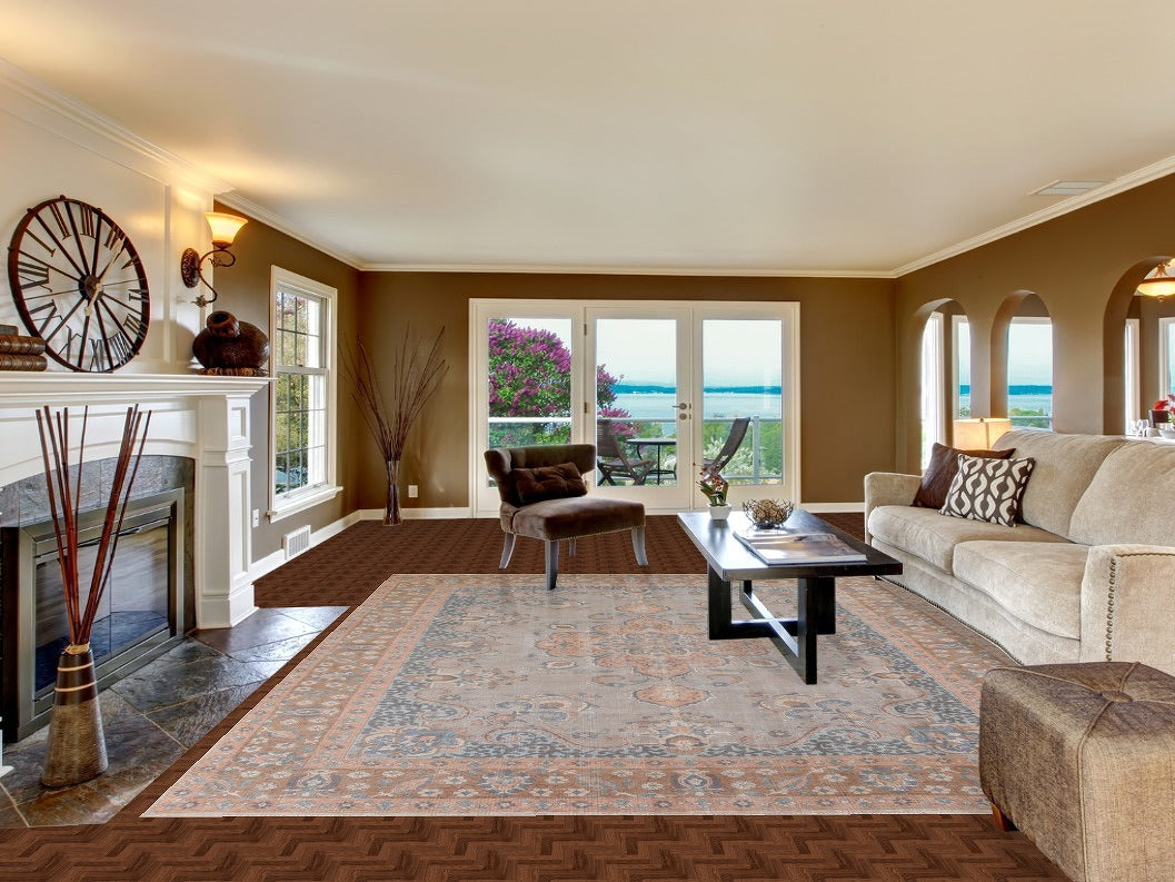 Over-Dyed Tabriz Persian Area Rug 10x12