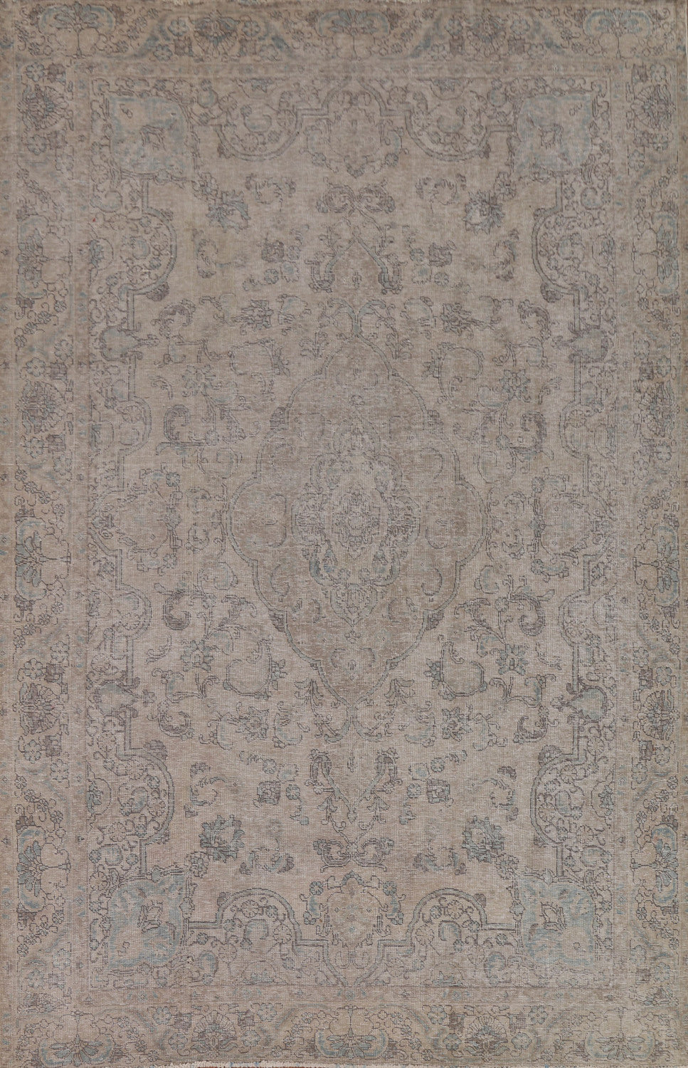 Distressed Wool Tabriz Persian Area Rug 8x11
