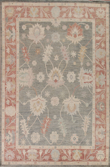 Vegetable Dye Oushak Turkish Area Rug 9x12