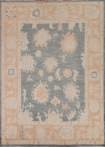 Vegetable Dye Oushak Turkish Area Rug 8x10