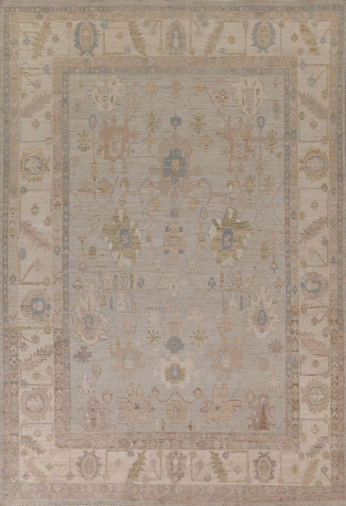 Vegetable Dye Oushak Turkish Area Rug 8x10