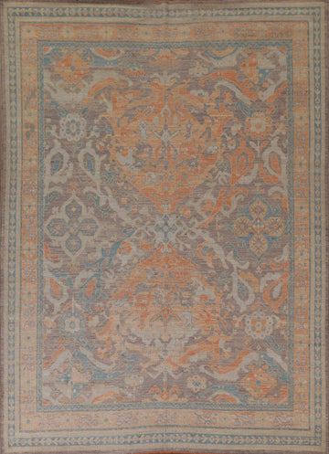 Vegetable Dye Oushak Turkish Area Rug 8x10