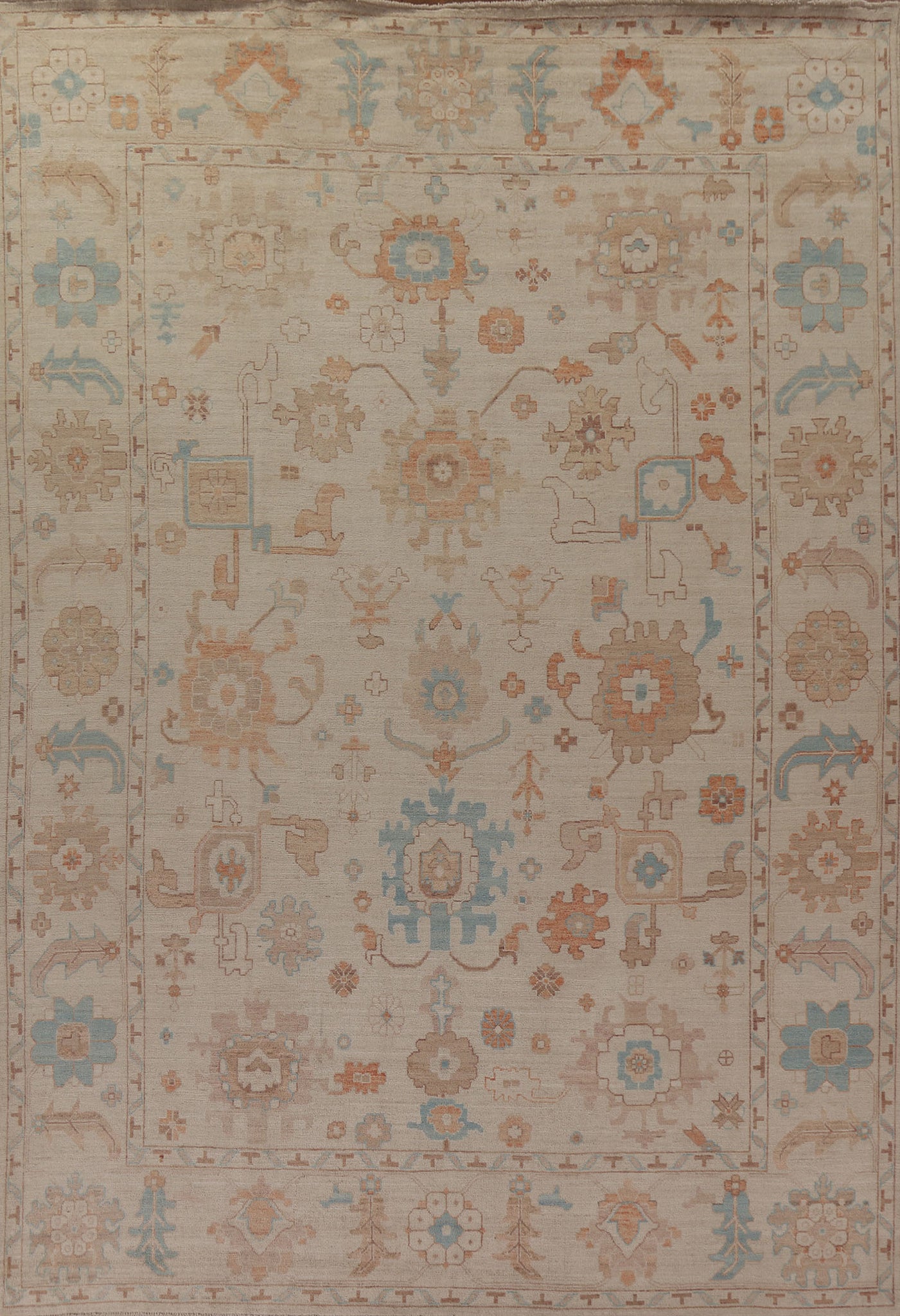 Vegetable Dye Oushak Oriental Area Rug 9x12