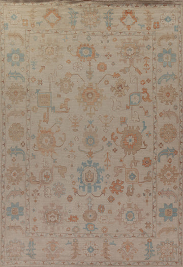 Vegetable Dye Oushak Oriental Area Rug 9x12