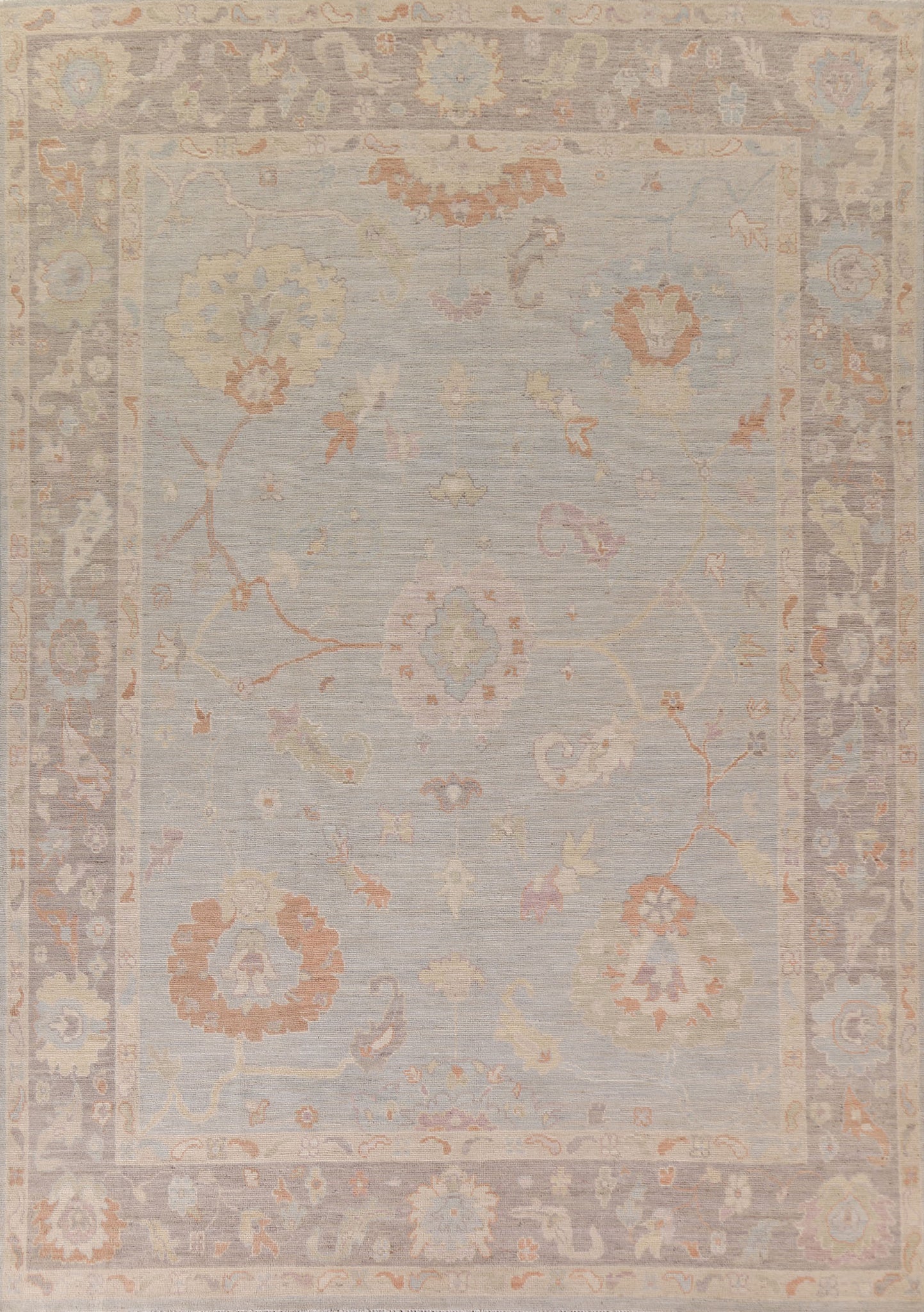 Vegetable Dye Oushak Wool Area Rug 9x12
