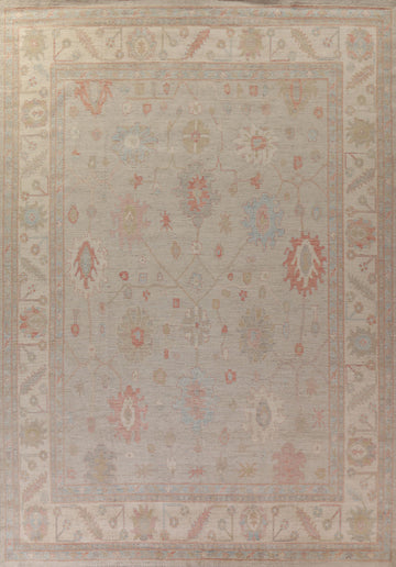 Vegetable Dye Oushak Oriental Large Rug 12x15