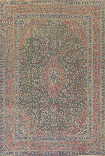 Traditional Kashan Persian Area Rug 9x13