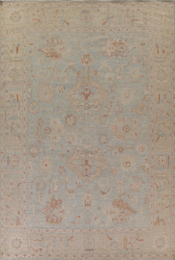 Vegetable Dye Oushak Turkish Area Rug 9x12