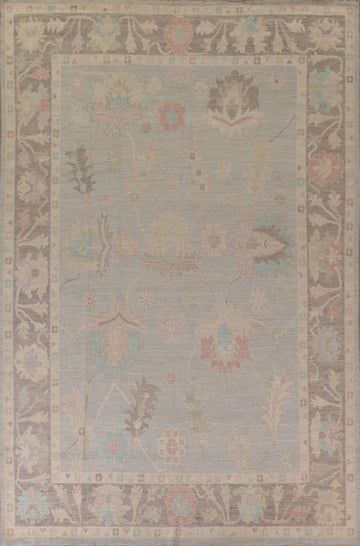 Vegetable Dye Oushak Turkish Area Rug 9x12