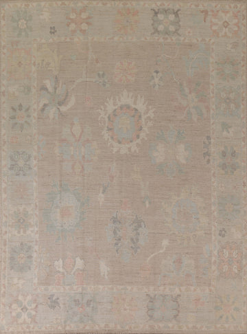 Vegetable Dye Oushak Turkish Area Rug 8x10