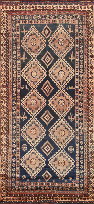 Vintage Lori Persian Runner Rug 4x9