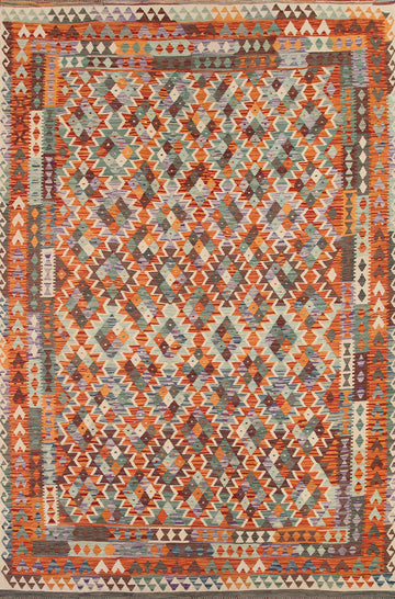Colorful Kilim Oriental Area Rug 9x11
