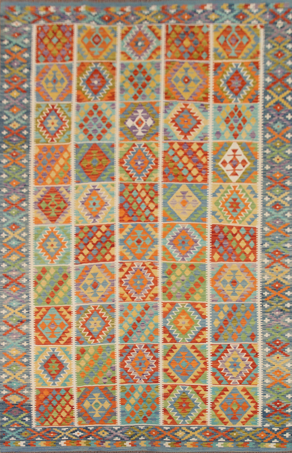 Colorful Kilim Oriental Area Rug 8x11